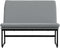 vidaXL - Bankje - 100x75x76 - cm - stof - lichtgrijs