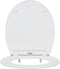 vidaXL - Snelle - Bevestiging - Toiletzitting - met - Soft - Close - Duroplast - Wit