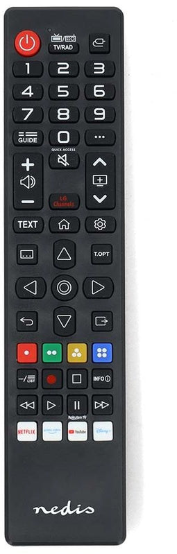 Nedis TVRC45LGBK - Vervangende afstandsbediening - Voorgeprogrammeerd voor LG TV's - 78g
