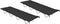 vidaXL - Campingbedden - 2 - st - 180x60x19 - cm - oxford - stof - en - staal - zwart