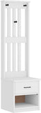 vidaXL - Halboom - SANDENS - wit - 45x40x159,5 - cm - massief - grenenhout
