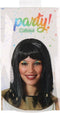 Atosa Verkleedpruik voor dames met half lang haar - Cleopatra - zwart - Egypte/geschiedenis/oudheid