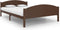 vidaXL - Bedframe - massief - grenenhout - donkerbruin - 140x200 - cm