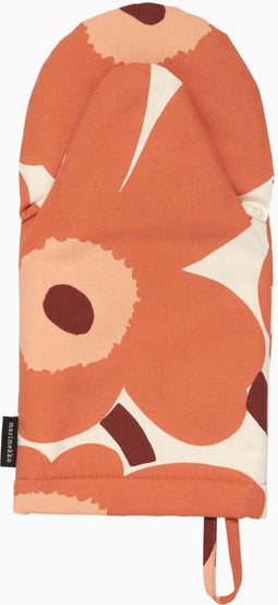 Marimekko Ovenwanten Oranje Bloemen
