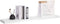 Woltu Wandplank Zwevend MDF Wit - Boekenplank & CD/DVD Plank - 40 x 22,9 x 3,8 cm