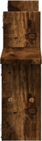 vidaXL - Wandschappen - 2 - st - 38x12x38 - cm - bewerkt - hout - gerookt - eikenkleurig