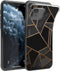 iMoshion Hoesje Geschikt voor iPhone 11 Pro Hoesje Siliconen - iMoshion Design hoesje - Zwart / Meerkleurig / Goud / Black Graphic