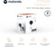 Motorola PIP1000 - Babyfoon met camera - 1080P Full HD nachtzicht slaapliedjes tweewegcommunicatie - Wit
