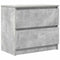 vidaXL - Tv-meubel - 60x35x54 - cm - bewerkt - hout - betongrijs