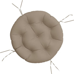 vidaXL - Zitkussen - rond - Ø - 60x11 - cm - oxford - stof - taupe