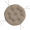 vidaXL - Zitkussen - rond - Ø - 60x11 - cm - oxford - stof - taupe