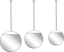 ODOS - Wandspiegel - Zwart - IJzer