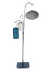 Lumiz Terras Standaard - Solar Tuinverlichting - Tuinverlichting op zonne energie - Hanglamp - Decoratie - Tuinlampjes - Tuinverlichting op zonneenergie - Zwart Metaal - 192 cm