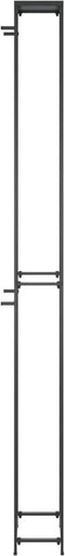 vidaXL - Wijnrek - voor - 57 - flessen - 34x18x200 - cm - smeedijzer - zwart