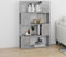 vidaXL-Boekenkast/kamerscherm-80x24x124,5-cm-spaanplaat-betongrijs
