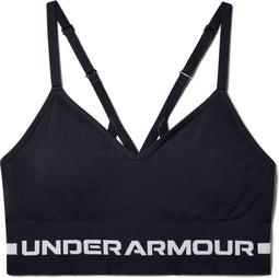 Under Armour UA Seamless Low Long Bra Dames Sportbeha - Zwart - Maat M