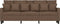 vidaXL - Driezitsbank - 180 - cm - stof - bruin