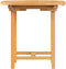 vidaXL Tuintafel verlengbaar 110-160x80x75 cm massief teakhout