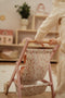 Little Dutch - Houten Poppenbuggy - Rubberen wielen Soft Flowers - Roze