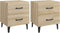 vidaXL - Nachtkastjes - 2 - st - 40x35x47,5 - cm - sonoma - eikenkleurig