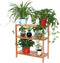 Songmics Badkamerrek Bamboe - Opbergrekje 3 Lagen 59x66x26 cm - Bruin