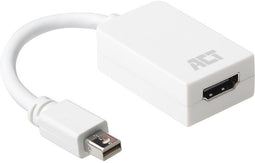 ACT AC7525 - Mini DisplayPort naar HDMI-A adapter - 15 cm - 1080p - Wit
