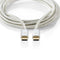 Nedis USB-C Kabel - USB 2.0 - 100 W - 480 Mbps - Gevlochten Nylon - Zilver - 2.00 m