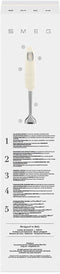 SMEG HBF11CREU - Staafmixer - 700W - Variabele snelheid - Crème