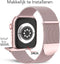 Podec Smartwatch - Magnetische RVS Strap - Waterdicht - Roze