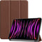 imoshion Tablet Hoes - Geschikt voor iPad Pro 12.9 (2022) / Pro 12.9 (2021) - Trifold Bookcase - Bruin