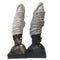 Decoratieve figuren DKD Home Decor Hars Afrikaanse (15,5 x 13,5 x 42 cm) (2 Stuks)