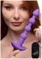 XR Brands Vibrating Silicone Anal Beads and Remote Control purple