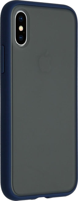 iMoshion Hoesje Geschikt voor iPhone Xs / X Hoesje - iMoshion Frosted Backcover - Blauw