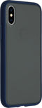 iMoshion Hoesje Geschikt voor iPhone Xs / X Hoesje - iMoshion Frosted Backcover - Blauw
