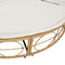 vidaXL - Loungebed - voor - buiten - met - luifel - en - kussens - poly - rattan