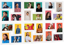 vidaXL - Fotolijst - voor - 24x(10x15 - cm) - foto - MDF - wit