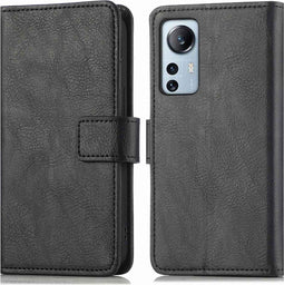 iMoshion Hoesje Geschikt voor Xiaomi 12 Lite Hoesje Met Pasjeshouder - iMoshion Luxe Bookcase - Zwart