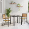 vidaXL - Stapelbare - Tuinstoelen - 2 - stuks - Zwart - Poly - Rattan