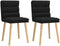 vidaXL - Eetkamerstoelen - 2 - st - stof - zwart