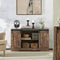 SoBuy FSB60-N - Onderkast - Dressoir met Schuifdeur - Rustiek Houtlook 120x40x70cm