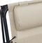 vidaXL - Terrasstoelen - 2 - st - inklapbaar - textileen - crèmekleurig