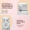 Vulpes Goods® BabyCare - Flessenwarmer PRO V2 - Draadloos - 500ML - 6400 mAh - Warmtebehoud - Wit