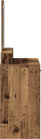vidaXL - Kaptafel - met - lades - - - Vintage - hout - 79x41x140 - cm