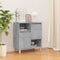 vidaXL - Dressoir - 60x35x70 - cm - bewerkt - hout - betongrijs