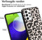 iMoshion Hoesje Geschikt voor Samsung Galaxy A53 Hoesje Siliconen - iMoshion Design hoesje - Zwart / Leopard