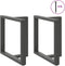vidaXL - Eettafelpoten - 2 - st - T-vormig - 80x35x(72-73) - cm - staal - antraciet
