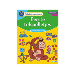 Oefenboek met stickers - Eerste telspelletjes 5-6 jaar 3de kleuterklas groep 2