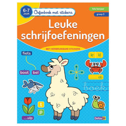 Oefenboek met stickers - Leuke schrijfoefeningen