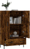 vidaXL - Hoge - kast - 69,5x31x115 - cm - bewerkt - hout - gerookt - eikenkleurig