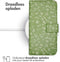 iMoshion Hoesje Geschikt voor iPhone 11 Hoesje Met Pasjeshouder - iMoshion Design Bookcase smartphone - Groen / Green Flowers